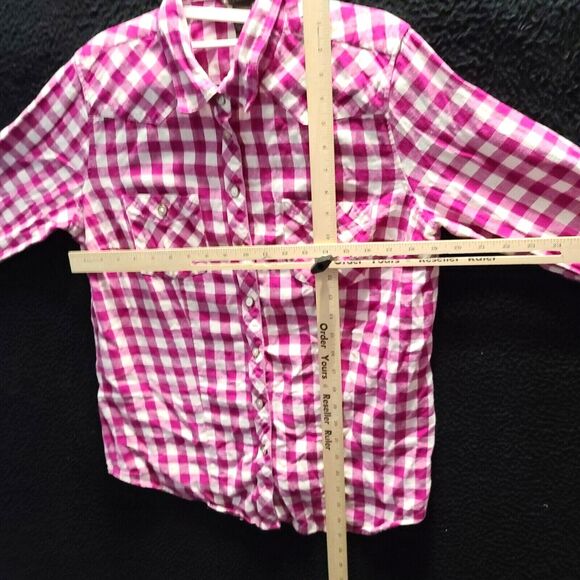 Bit & Bridle Womens Button-up Shirt Multicolor Size Medium 100% Cotton - Picture 3 of 12